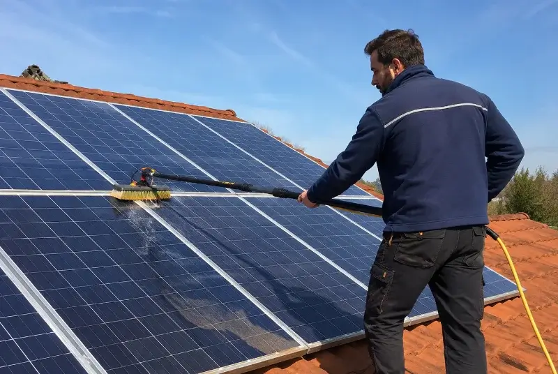 Nettoyage et entretien de panneaux solaires à Saint-Genis-sur-Menthon